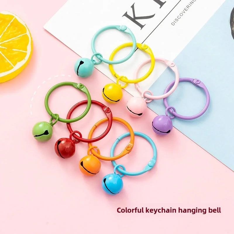 Creative Internet Red Bell Keychain Color Resin Pendant Accessories Bag Car Pendant Candy Color Hanging Material