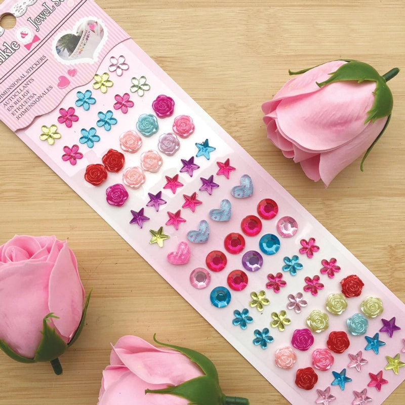 Diamond Stickers Can Be Customized Children's Crystal Diamond Stickers Gem Stickers Car Stickers Diamond-embedded Mobile Phone Decorative Stall