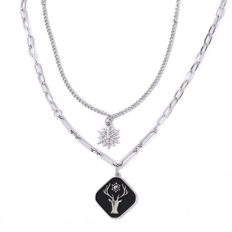 Hip-Hop Animal Skull Stainless Steel Alloy Plating Pendant Necklace