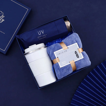 Business Gift Set Women's Day Gift Employee Activity Insulated Cup Umbrella Suitable For Clients