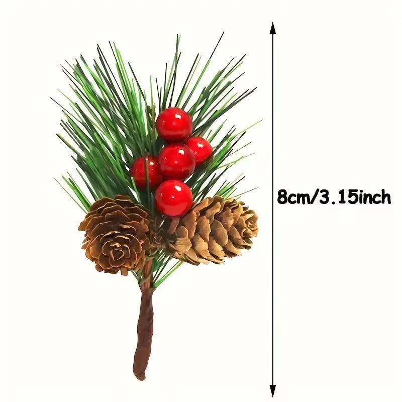 Pine Needles Pine Cones Christmas Tree Accessories Gift Box Decoration Real Flowers Christmas Decoration Desktop Ornaments Christmas