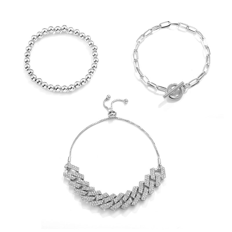 1 Set Minimalist Star Heart Shape Butterfly Stainless Steel Metal 18k Gold Plated Gold Plated Silver Plated Turquoise Rhinestones Zircon Bangle