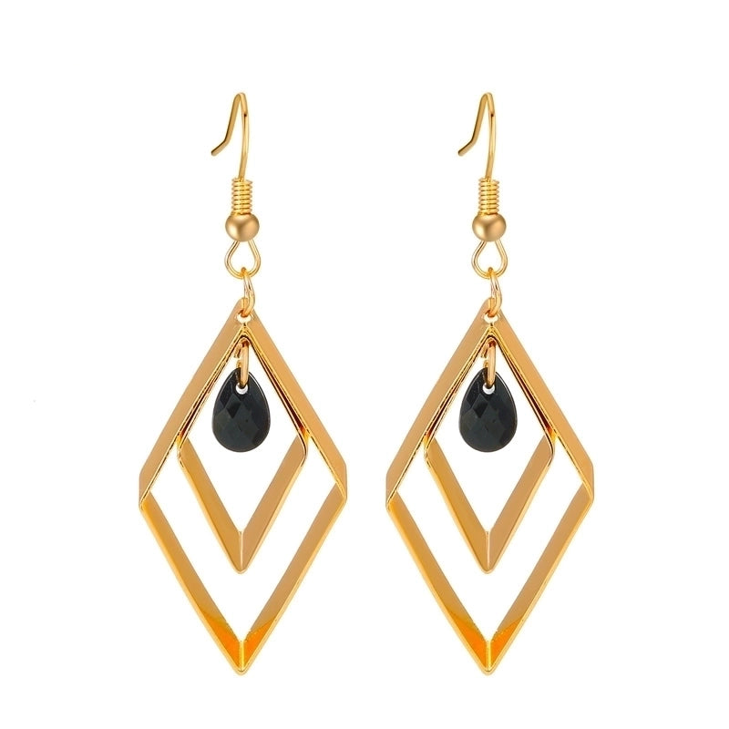 2 Pieces Casual Vintage Style Human Face Leaf Heart Shape Plating Hollow Out Inlay Alloy Metal Brass Resin Zircon 18K Gold Plated Gold Plated Silver Plated Earrings