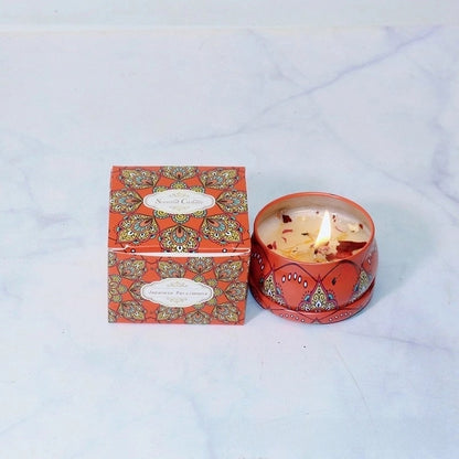 Christmas Fashion Santa Claus Contrasting Colors Flower Wax Metal