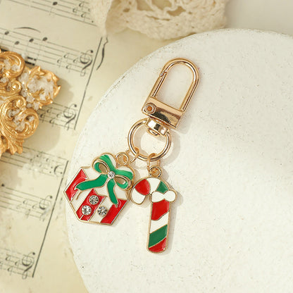 Christmas Gift Keychain Pendant Practical Car Key Christmas Tree Ornament Phone Chain