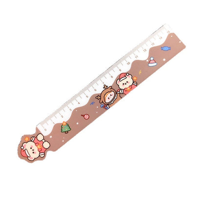 Cartoon Christmas Magnetic Cute Elk Student Soft Ruler