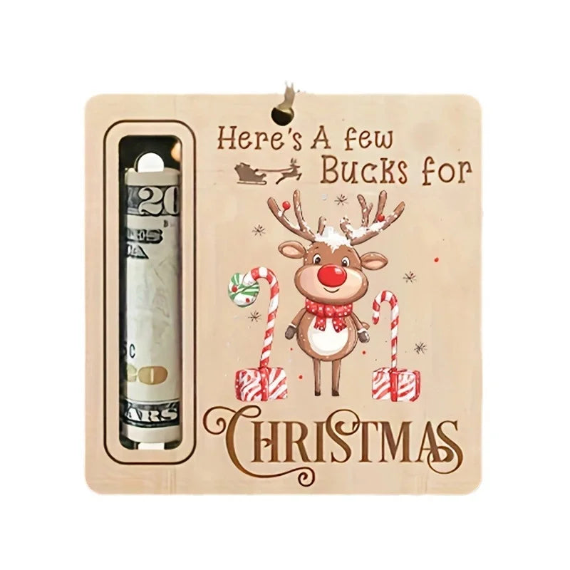 Christmas Cartoon Style Santa Claus Snowman Elk Wood Daily Festival Hanging Ornaments Decorations Hanging Ornaments