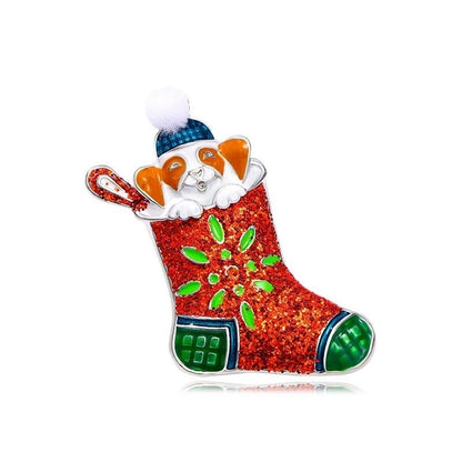 Cute Modern Style Pin Letter Bell Snowman Alloy Enamel Unisex Brooches