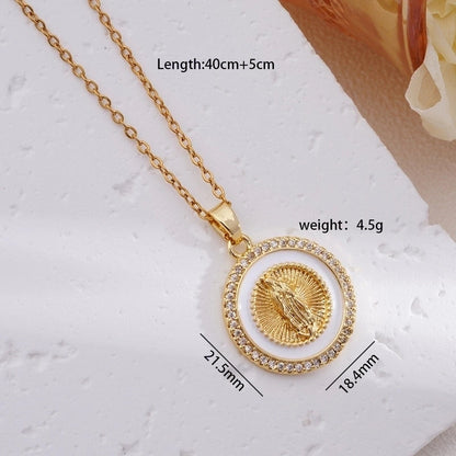 304 Stainless Steel Copper Human Pendant Necklace