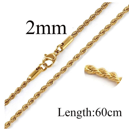 Titanium Steel Minimalist Waves Plating Necklace