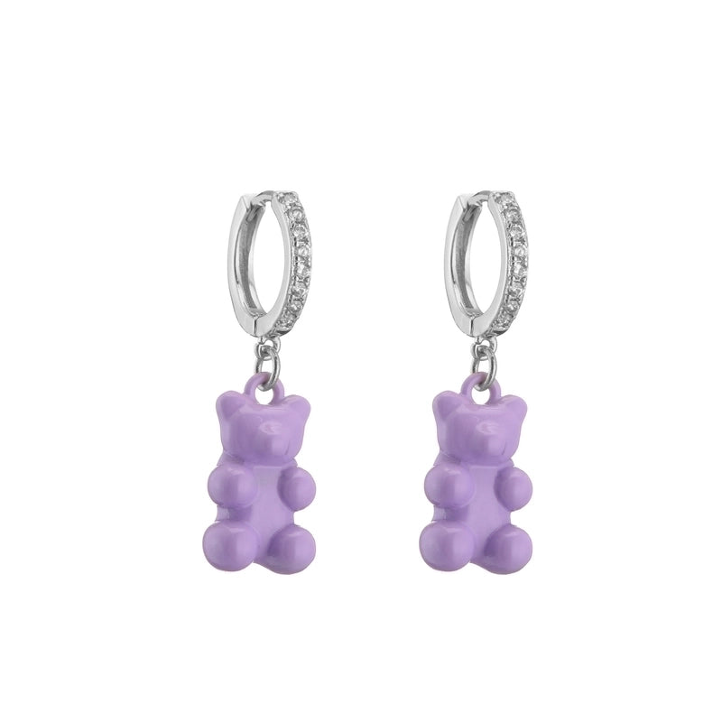 Fashion Cartoon Character Plating Copper No Inlaid Copper Earrings