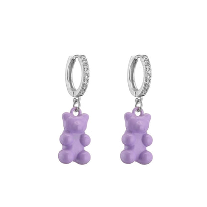 Fashion Cartoon Character Plating Copper No Inlaid Copper Earrings