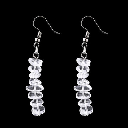 Fashion Irregular Natural Stone Handmade Drop Earrings 1 Pair