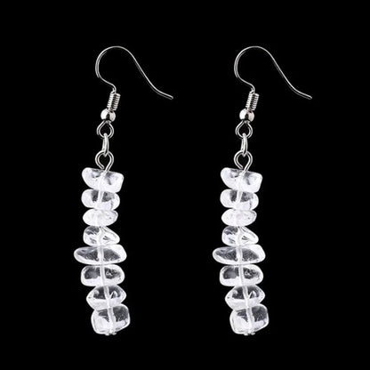 Fashion Irregular Natural Stone Handmade Drop Earrings 1 Pair