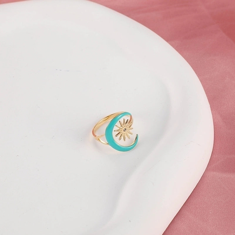 Classic Style Flower 304 Stainless Steel Rhinestones Inlay Open Rings