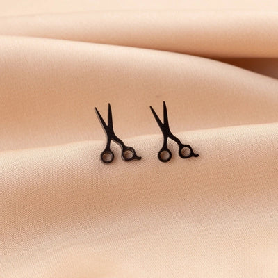 1 Pair Cute Minimalist Dog Cat Flower Polishing Hollow Out 304 Stainless Steel 18K Gold Plated Ear Studs
