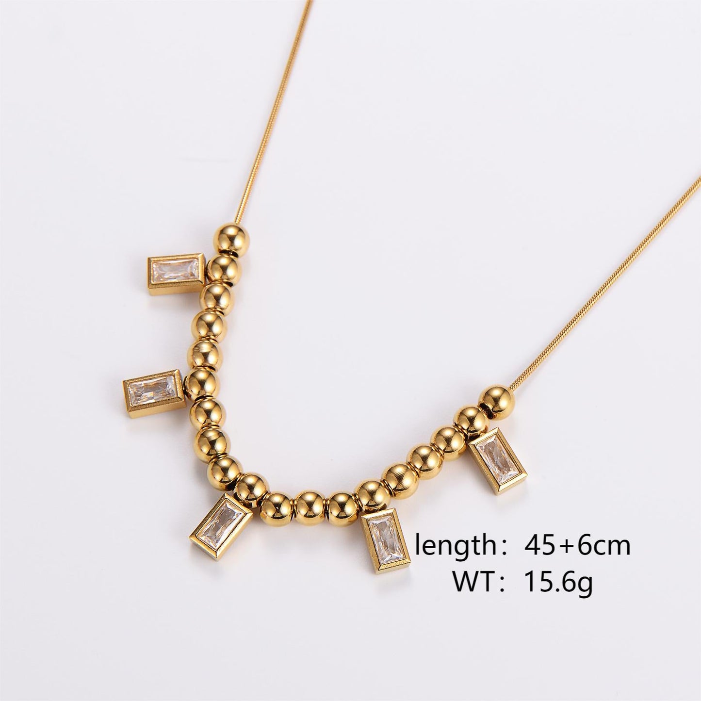Retro Vintage Droplet Stainless Steel Electroplating Necklaces