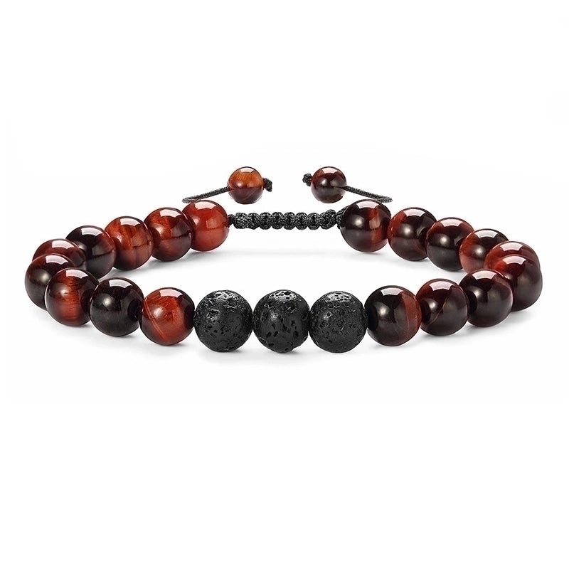 Fashion Gradient Color Natural Stone Agate Beaded Bracelets