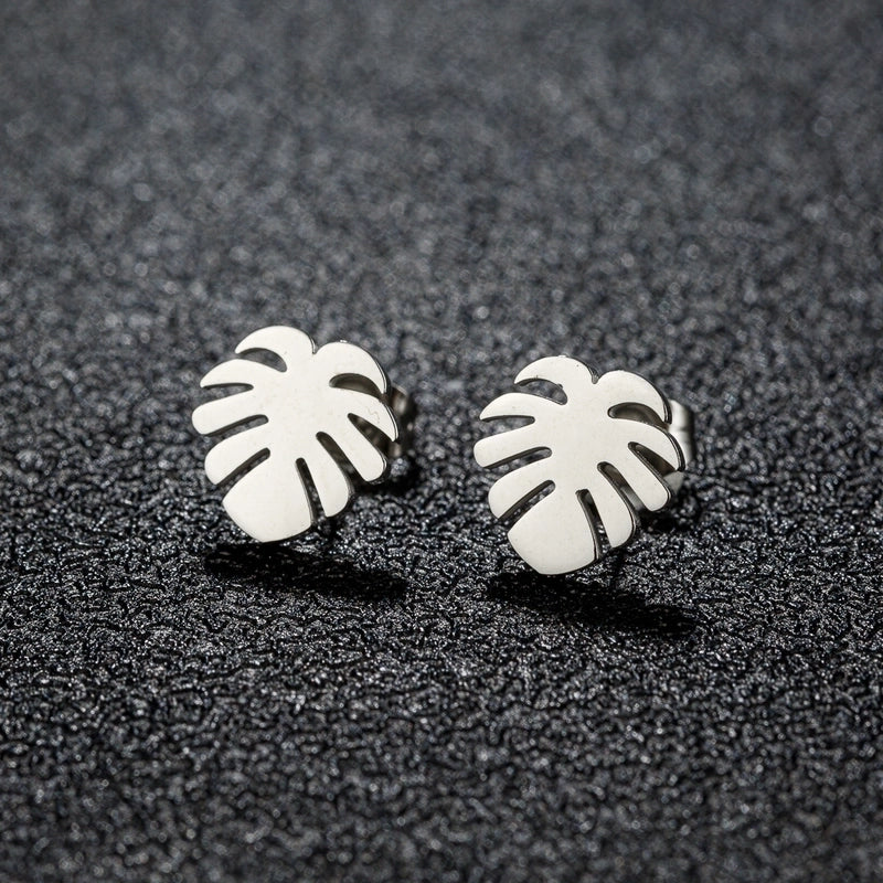 1 Pair Christmas Sweet Minimalist Snowflake Irregular Polishing Plating 304 Stainless Steel 18K Gold Plated Ear Studs