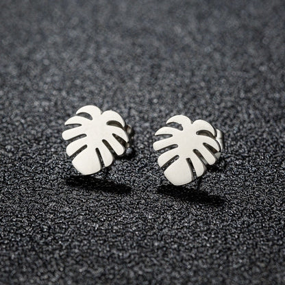 1 Pair Christmas Sweet Minimalist Snowflake Irregular Polishing Plating 304 Stainless Steel 18K Gold Plated Ear Studs