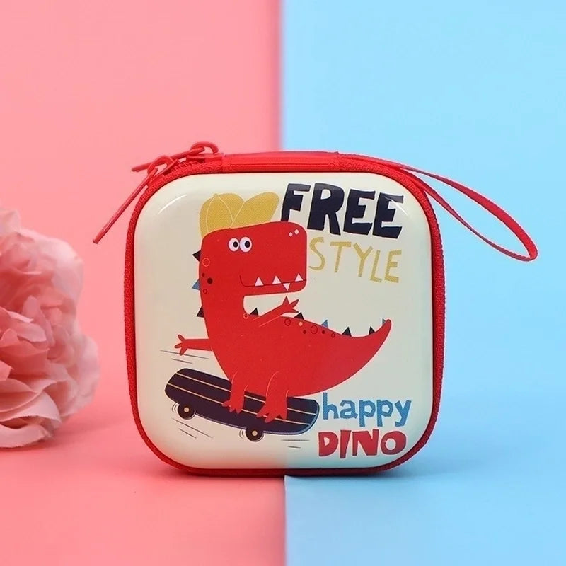 Unisex Animal Cartoon Tinplate Zipper Wallets