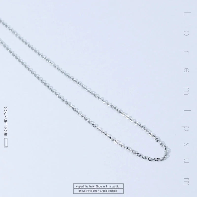 Titanium Steel Minimalist Plating Solid Color Necklace