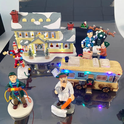 Christmas Fashion House Resin Daily Decorations Table Decoration