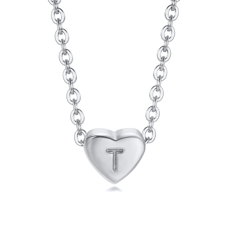 Minimalist Letter Titanium Steel Plating Pendant Necklace