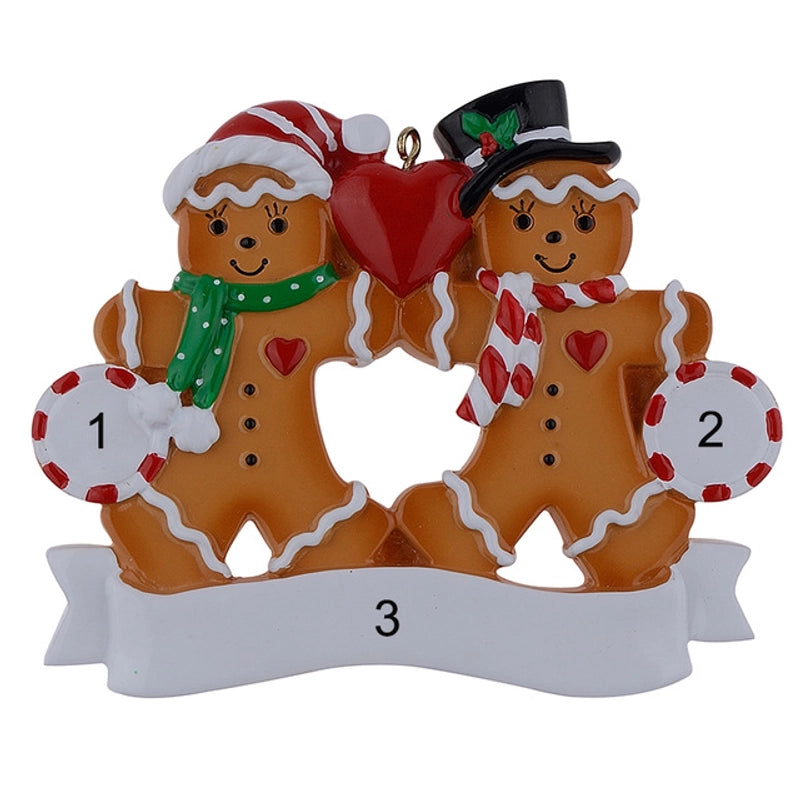 Christmas Cartoon Style Bear Snowman Resin Indoor Party Festival Hanging Ornaments
