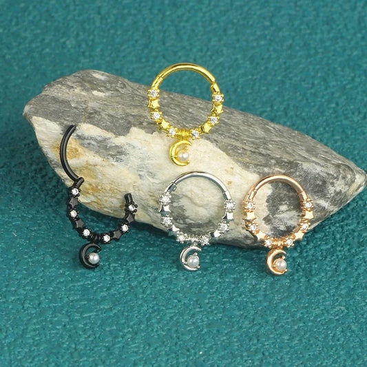 1 Piece Nose Rings & Studs Minimalist Classic Style Solid Color 304 Stainless Steel Plating Nose Rings & Studs