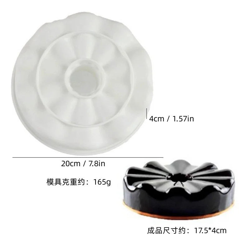 Casual Geometric Heart Shape Rose Silica Gel Kitchen Molds 1 Piece