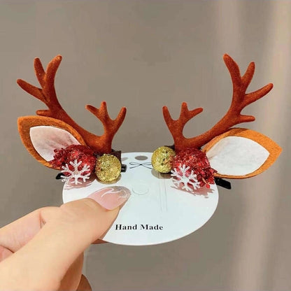 Christmas Fashion Antlers Resin Daily Hairpin