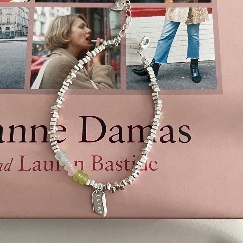 Minimalist Heart Shape Gold Plated Beaded Bracelets 1 Piece