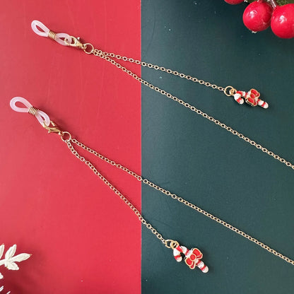Vacation Christmas Tree Alloy Christmas Women's Glasses Chain