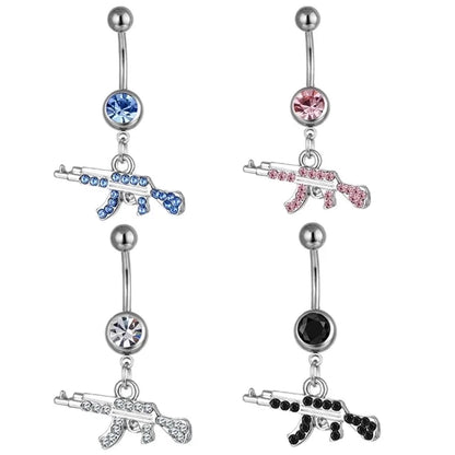 Belly Rings Fashion Geometric Rhinestone