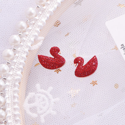 Korean Geometric Titanium Steel Stud Earrings