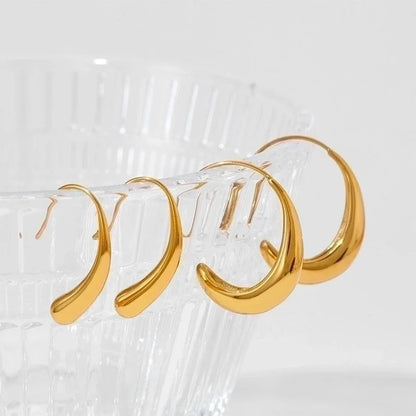 3 Pieces Minimalist Geometric Plating 304 Stainless Steel 16K Gold Plated White Gold Plated Gold Plated Drop Earrings