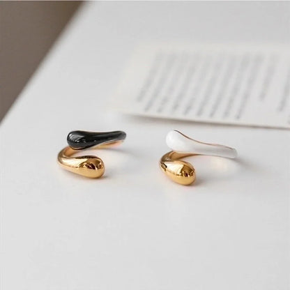 Minimalist Color Block Stainless Steel Rings In Bulk