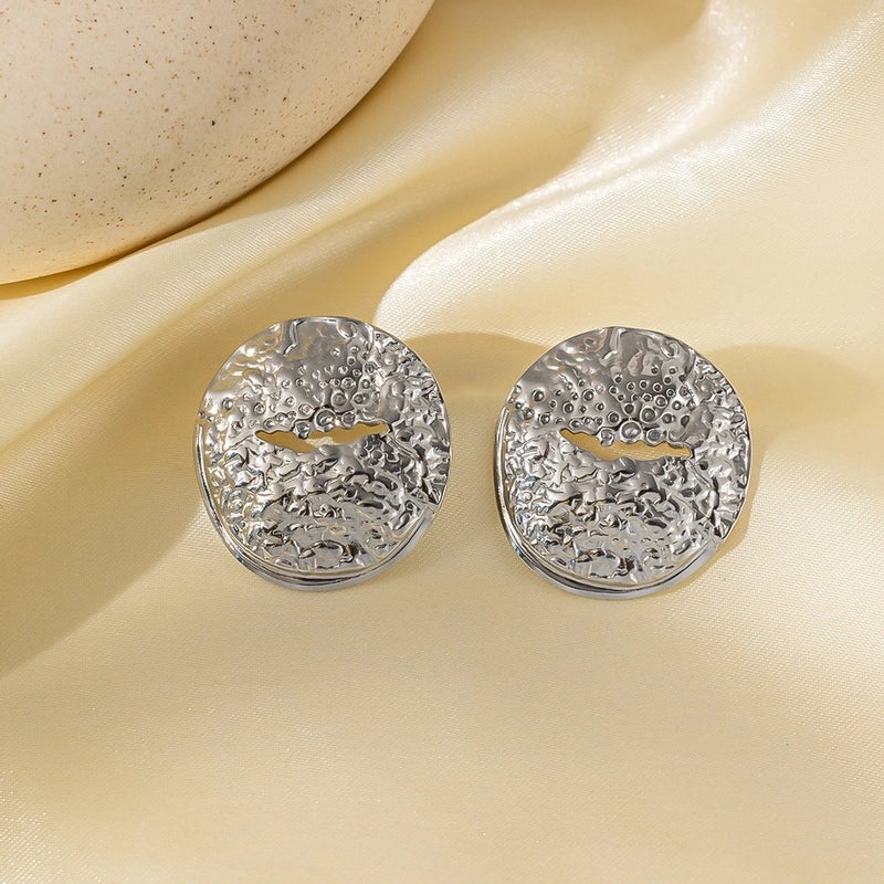 1 Pair Basic Modern Style Classic Style C Shape Irregular Heart Shape Irregular Plating 304 Stainless Steel Ear Studs