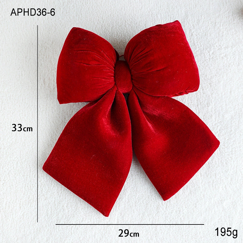 Christmas Minimalist Classic Style Bow Knot Holiday Festival Hanging Ornaments Decorations Hanging Ornaments
