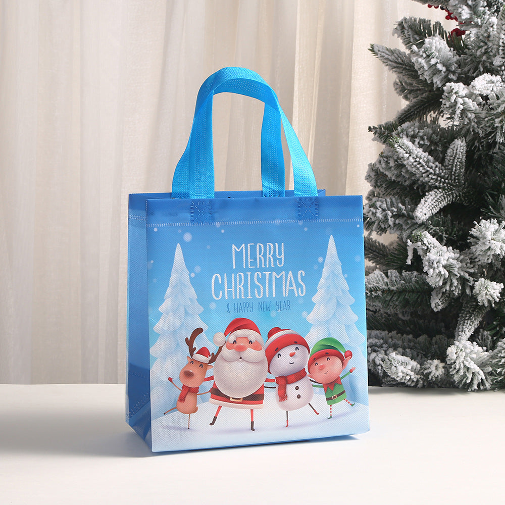 Christmas Non-woven Bag Gift Tote Bag Takeaway Tote Bag Gift Packaging Bag Christmas Gift Bag