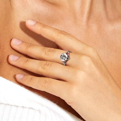 925 Sterling Silver Zircon Skull Rings