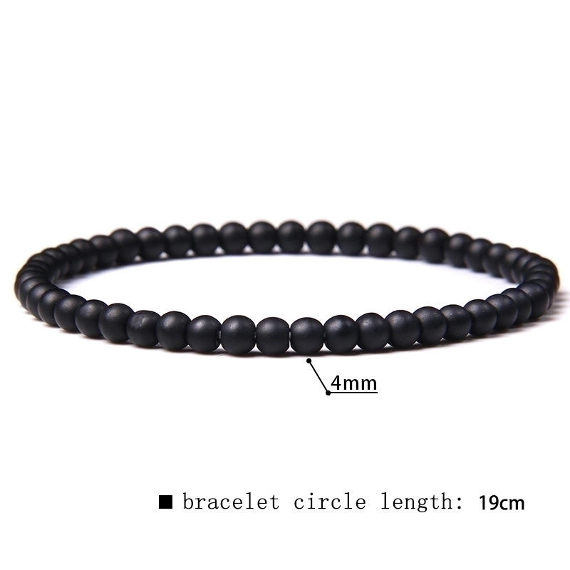 Minimalist Marble Natural Stone Beaded Bracelets