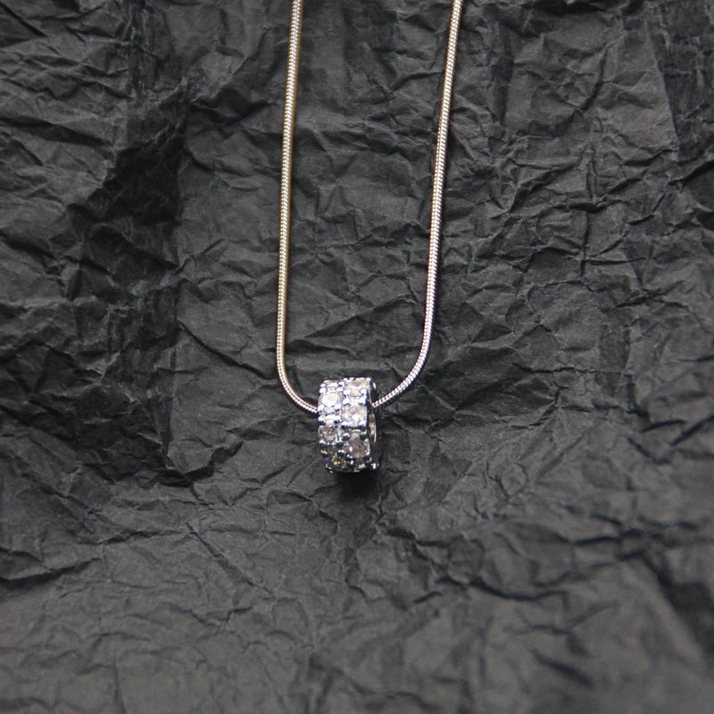 10 Pieces Casual Elegant Basic Moon Heart Shape Bow Knot Titanium Steel Copper Zircon Plating Inlay Pendant Necklace