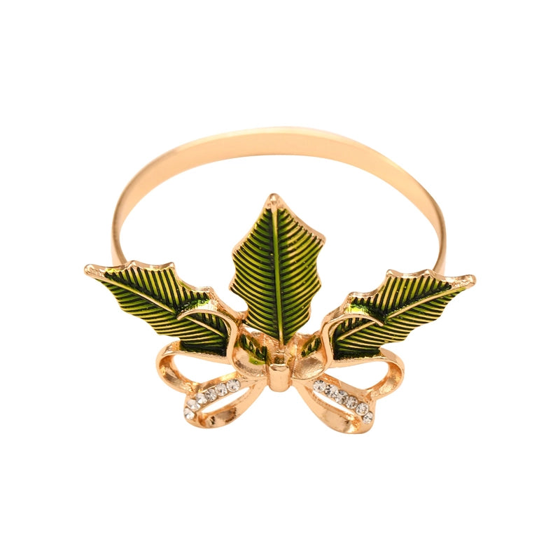 Christmas Casual Elegant Glam Christmas Tree Alloy Napkin Rings 1 Piece