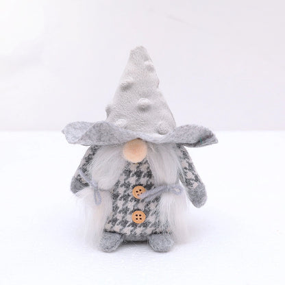 Christmas Cute Houndstooth Cloth Party Rudolph Doll