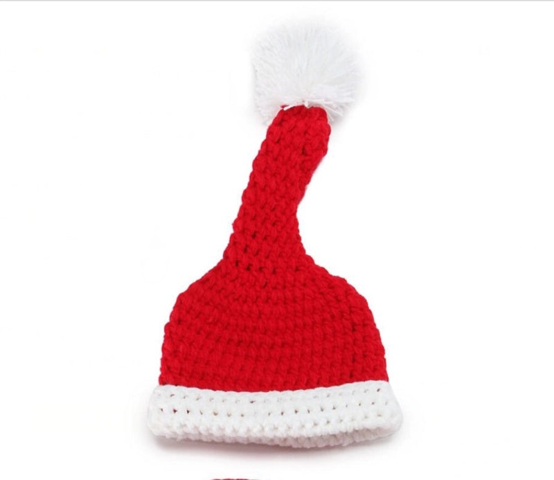 Baby Girl's Baby Boy's Basic Christmas Hat Pleated Wool Cap