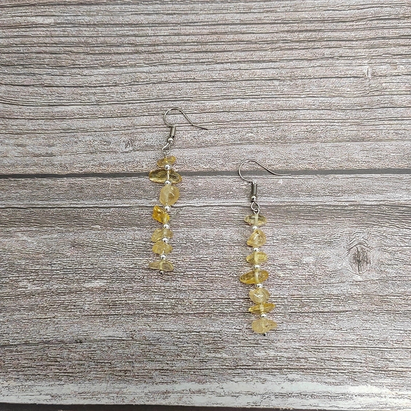1 Pair Ethnic Style Geometric Natural Stone Drop Earrings