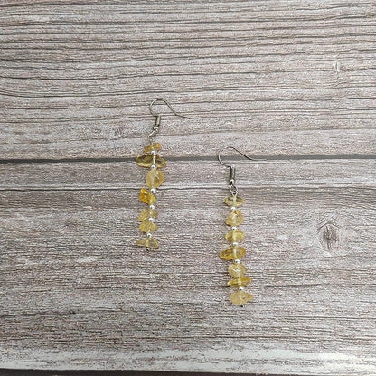 1 Pair Ethnic Style Geometric Natural Stone Drop Earrings