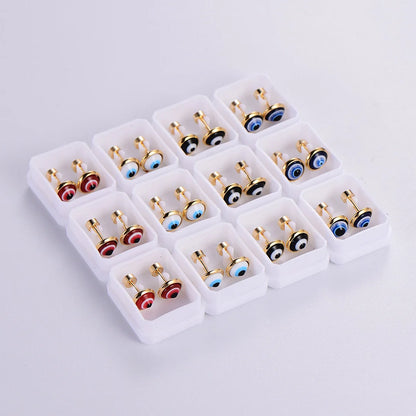 Cartoon Rainbow Stainless Steel Stud Earrings